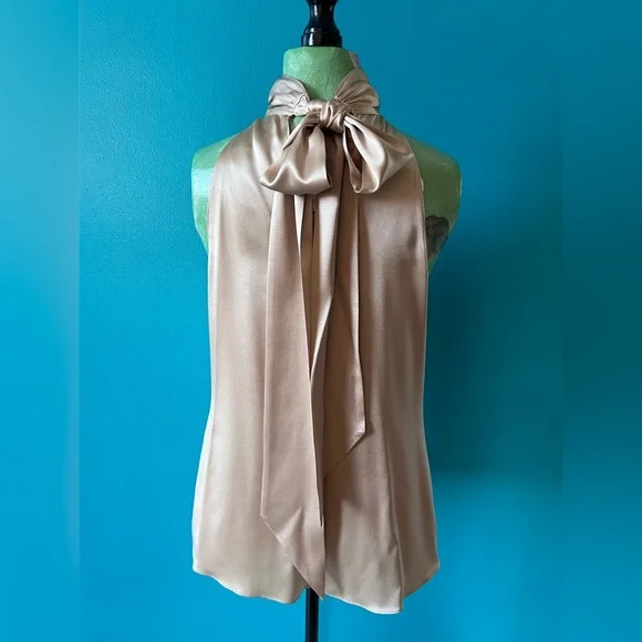 Ramy Brook Cara gold halter Top sz S - Picture 6 of 8